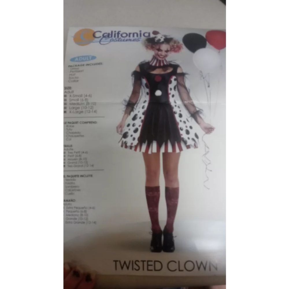 Twisted clown costume